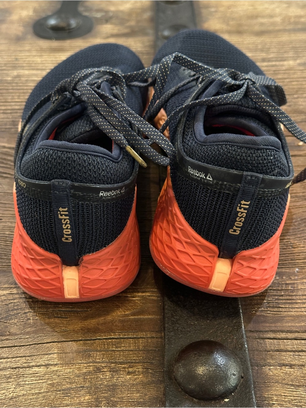 Reebok Nano Navy and Orange CrossFit Training Sneakers